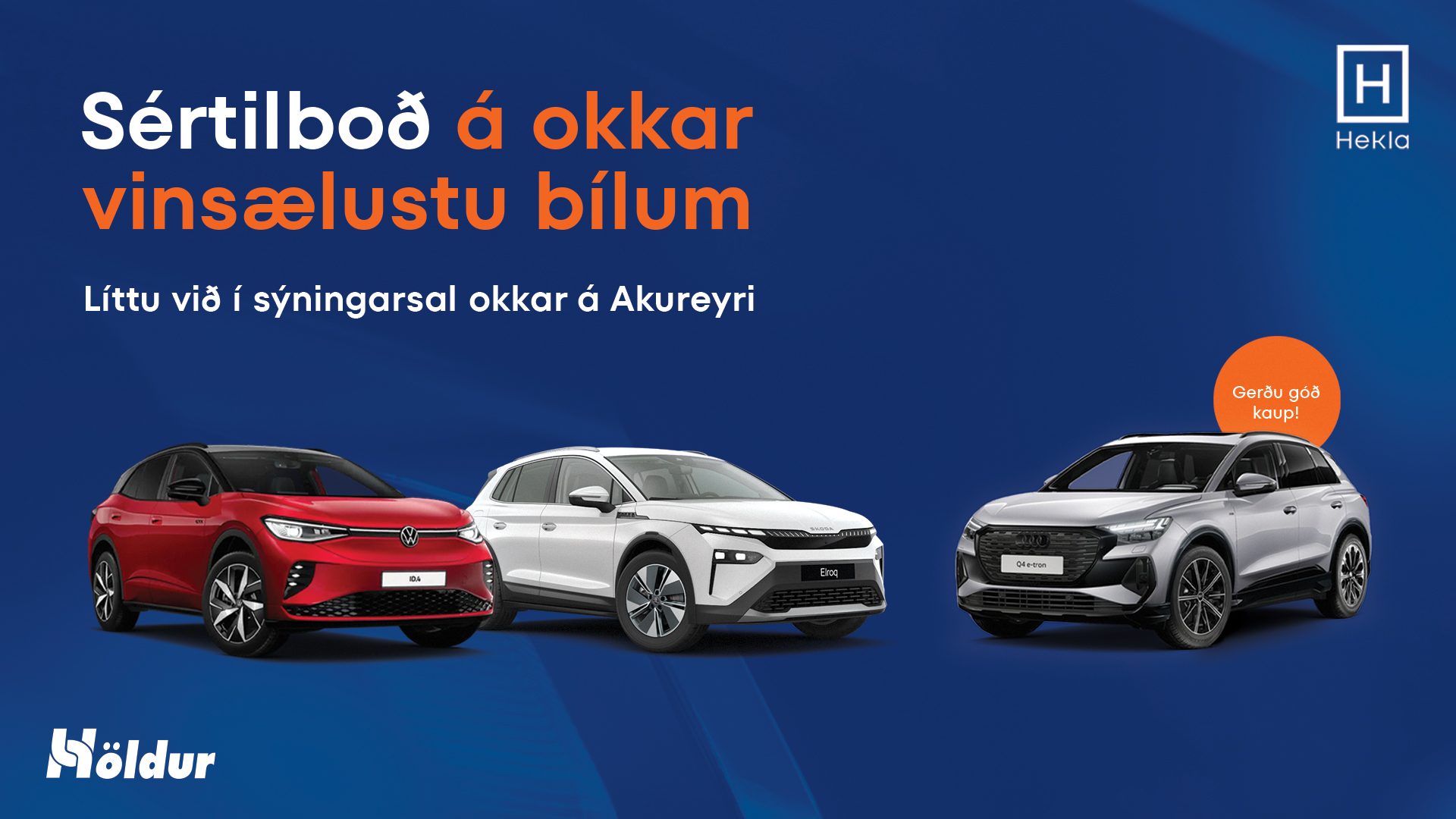 Sértilboð á vinsælum bílum frá Skoda, Audi og VW